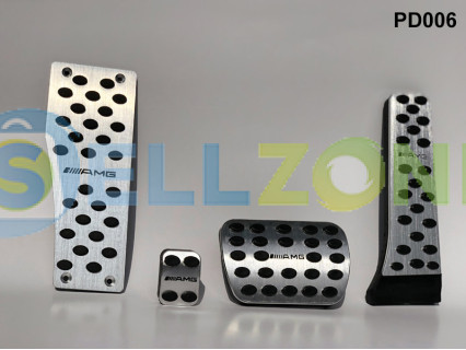 Σετ Πεταλιέρες Αυτοκινήτου Αλουμινίου με επιγραφή AMG για Mercedes W204 W211 W212 - PD006