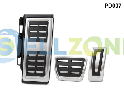 Σετ Πεταλιέρες Αυτοκινήτου Αλουμινίου 3τμχ για Golf 7 VW Skoda Audi A3 Seat - PD007