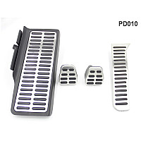 Σετ Πεταλιέρες Αυτοκινήτου Αλουμινίου 3τμχ για Passat B6 B7 VW Skoda - PD010