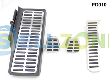 Σετ Πεταλιέρες Αυτοκινήτου Αλουμινίου 3τμχ για Passat B6 B7 VW Skoda - PD010