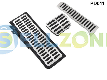 Σετ Πεταλιέρες Αυτοκινήτου Αλουμινίου 3τμχ για Golf 5 6 VW Skoda Octavia Seat - PD011