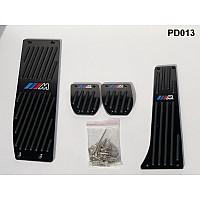 Σετ Μαύρες Πεταλιέρες Αυτοκινήτου Αλουμινίου 4τμχ για BMW E46 E90 E36 - PD013