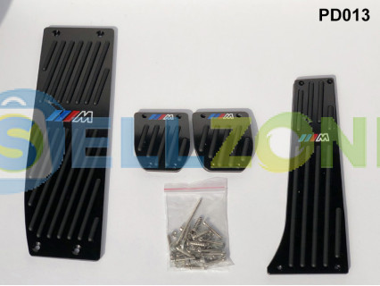 Σετ Μαύρες Πεταλιέρες Αυτοκινήτου Αλουμινίου 4τμχ για BMW E46 E90 E36 - PD013