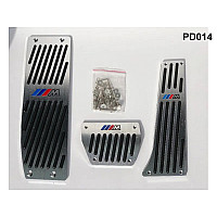 Σετ Πεταλιέρες Αυτοκινήτου Αλουμινίου 3τμχ με λογότυπο για BMW Μ E36 E30 E46 E90-93 - PD014