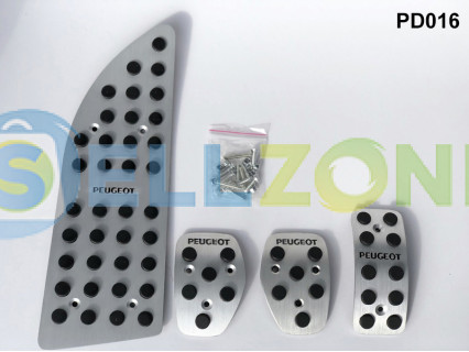 Σετ Πεταλιέρες Αυτοκινήτου Αλουμινίου 4τμχ για Peugeot 307 308 407 408 - PD016