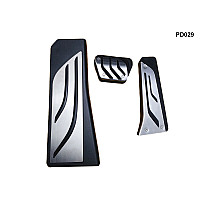 Σετ Πεταλιέρες Αυτοκινήτου Αλουμινίου 3τμχ για BMW F10 F12 F01 - PD029