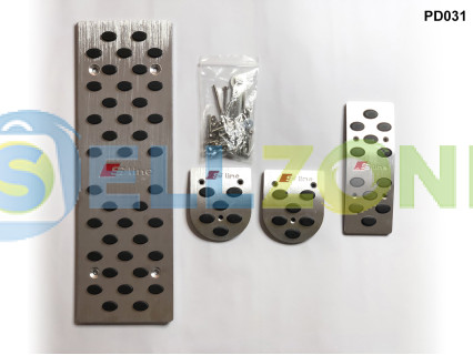 Σετ Πεταλιέρες Αυτοκινήτου Αλουμινίου 4τμχ για AUDI A4 A5 A6 A8 B6 B7 Q5 - PD031