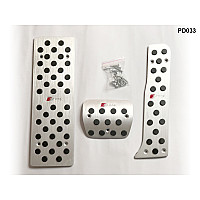 Σετ Πεταλιέρες Αυτοκινήτου Αλουμινίου 3τμχ για AUDI A3 Q3 TT - PD033