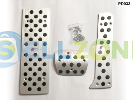 Σετ Πεταλιέρες Αυτοκινήτου Αλουμινίου 3τμχ για AUDI A3 Q3 TT - PD033