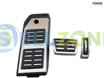 Σετ Πεταλιέρες Αυτοκινήτου Αλουμινίου 3τμχ για AUDI Porsche Cayenne Q7 - PD036