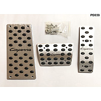 Σετ Πεταλιέρες Αυτοκινήτου Αλουμινίου 3τμχ για Porsche Cayenne - PD039