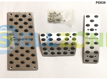 Σετ Πεταλιέρες Αυτοκινήτου Αλουμινίου 3τμχ για Porsche Cayenne - PD039