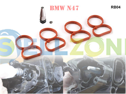 Σετ καπάκια αλουμινίου για πτερύγια στροβιλισμού για BMW N47 - RB04