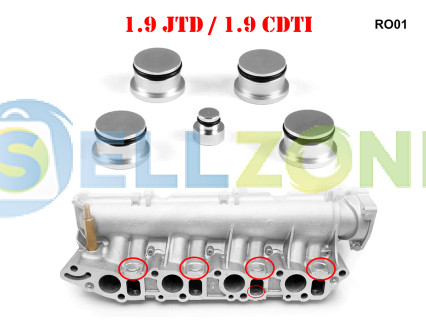 Αλουμινένια καπάκια στροβιλισμού για Alfa Romeo Opel Saab - RO01