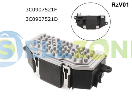 Ρεοστάτης θερμαντήρα για μοντέλα AUDI A3 Q3 Q7 VW Golf Jetta Passat - RzV01