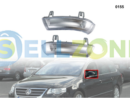 DYNAMIC LED Σετ Φλας ενδείξεων στροφής για καθρέφτες VW Golf 5 Passat 6 Jetta - 0155