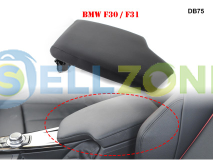 Μαύρο δερμάτινο καπάκι αντικατάστασης τεμπέλη για BMW 3 F30 F31 2013-2019 - DB75
