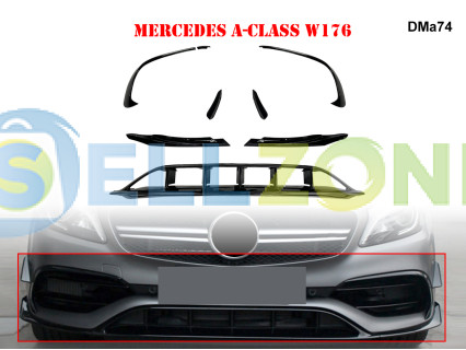 Πρόσθετο Κιτ Πτερύγιων μπροστινού προφυλακτήρα για Mercedes AMG A W176 - DMa74