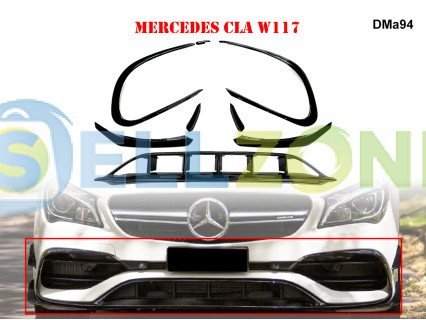 Σετ Πλαϊνά Πτερύγια Μπροστινού Προφυλακτήρα για Mercedes AMG CLA W117 - DMa94
