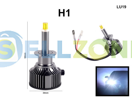 Ισχυροί λαμπτήρες LED H1 White Light Diode Headlight - 56W, 5000 lm/bulb - LU19
