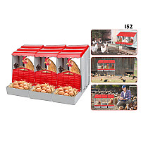 Τρεις προκατασκευασμένες φωλιές για κοτόπουλα και κότες - Ι52